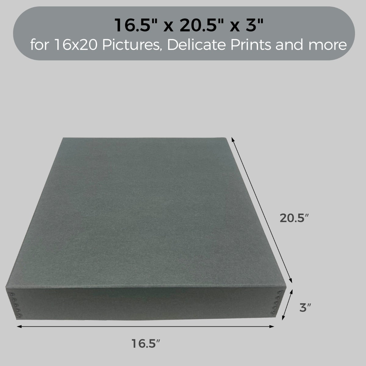 16x20X3, Gray
