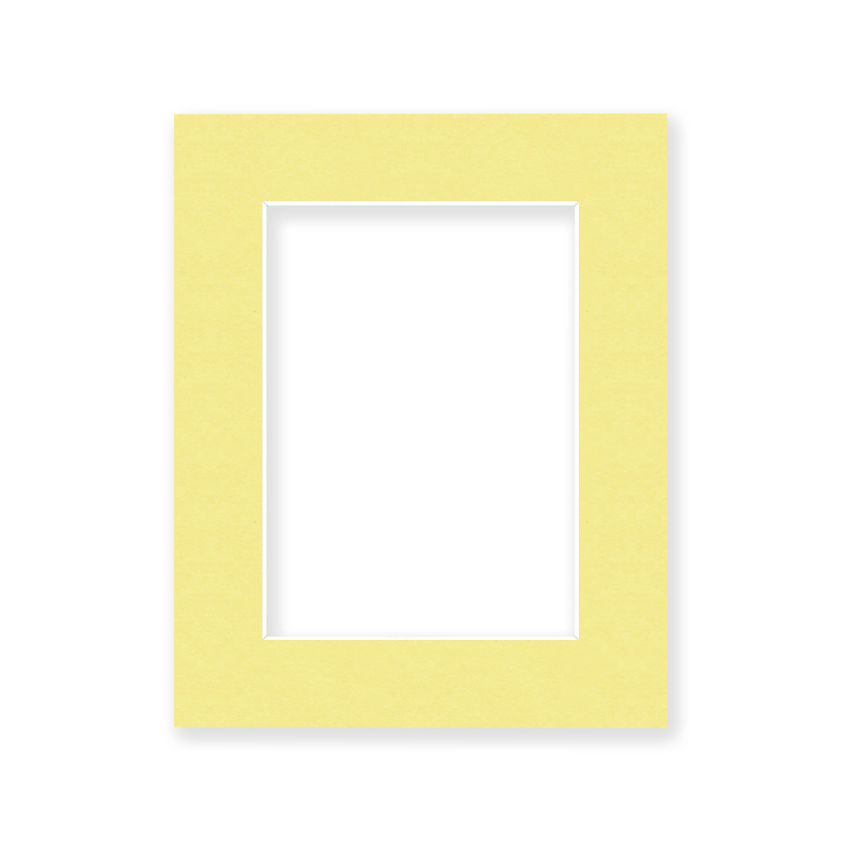 8x10 Mat for 5x7 Photo - Soft Yellow Matboard for Frames Measuring 8 x 10 Inches - to Display Art Measuring 5 x 7 Inches