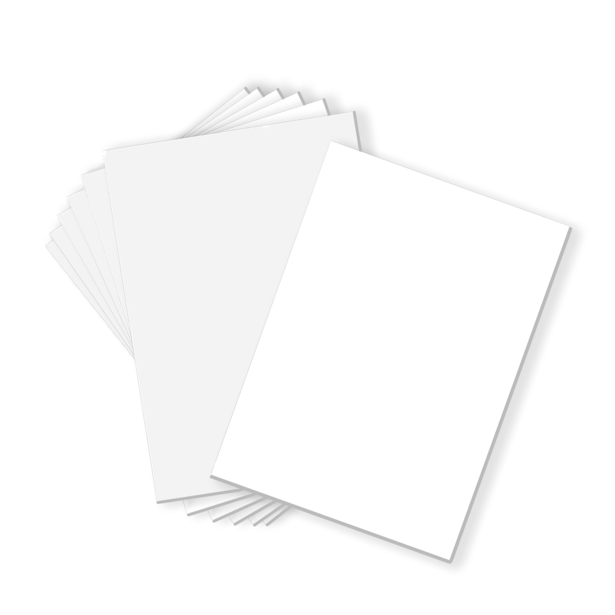 Golden State Art,Pack of 200, 12x12 White Backing Board with Brown Core