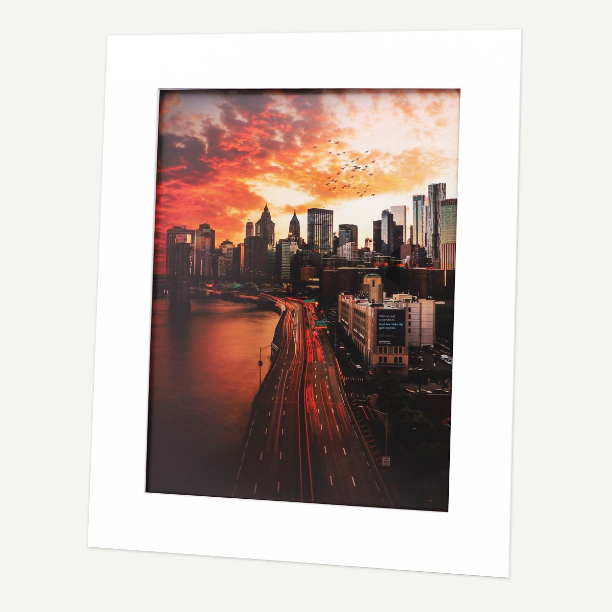 Golden State Art,16x20 Pre-cut Double Mat with Whitecore fits 11x14 Picture